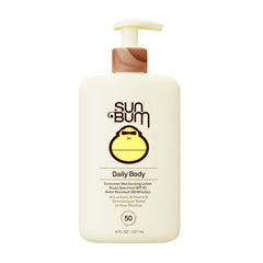 Sun Bum front bottle showing SPF 50 protection and lightweight benefit