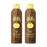 Sun Bum front packaging showing SPF 30 and spray convenience for quick protection