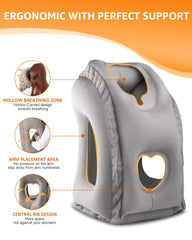 Sunany double-valve detail showing easy inflate and quick-deflate function for adjustable firmness