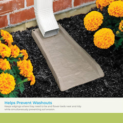 Suncast side profile displaying compact dimensions for discreet placement near homes