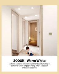 Sunco BR30 installed in recessed can showing quiet, glare-free benefit