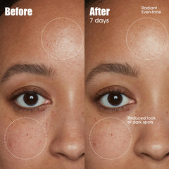 close-up drop of Sunday Riley serum texture showing lightweight absorbency