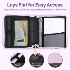 SUNEE zippered pocket close-up protecting pens and small tools for safe storage