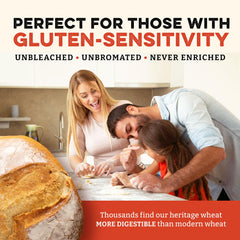 Hands kneading dough with Sunrise Flour Mill flour demonstrating strong gluten development