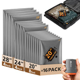 SUOCO front packaging showing full travel vacuum bag set saving space