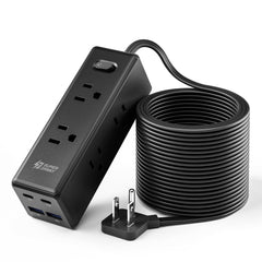 SUPERDANNY front view showing six outlets and four USBs for versatile charging