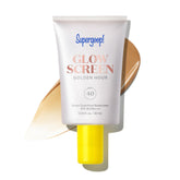 Supergoop! product front packaging showing golden hour label and glow benefits