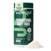 Supergut front packaging showing container and branding, clear product identity and benefit