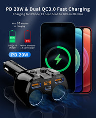 SUPERONE close-up LED voltage display shows battery level and safety