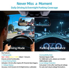 Suplogico ferrite core detail reducing interference for clearer dash-cam audio