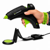 Surebonder CL-800F front view showing sturdy body and trigger benefit precise control