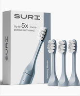 SURI Sea Mist pack front view showing three heads and eco-friendly look