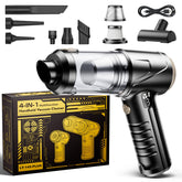 Svoko handheld vacuum front view showing compact design and nozzle, powerful quick cleaning