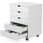 Sweetcrispy front view of five-drawer dresser showing clean design and storage benefit