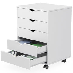 Sweetcrispy front view of five-drawer dresser showing clean design and storage benefit