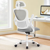 Sweetcrispy front view mesh chair showing breathable back and clean silhouette for comfort