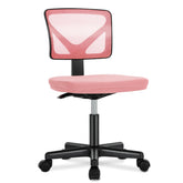 Sweetcrispy front view of small armless chair showing compact footprint and mobility benefit