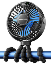 SWEETFULL front view showing fan body and LED display for effortless monitoring