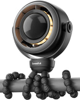 SWEETFULL front view showing compact fan and sealed body, safe for babies