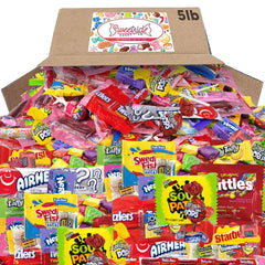 SWEETSIDE CANDY CO. front packaging showing 5 lb bag and branding benefit convenience