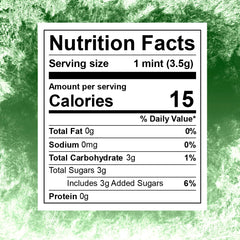 SWEETSIDE CANDY CO. close-up of several Wint O Green mints highlighting crunchy texture and appeal