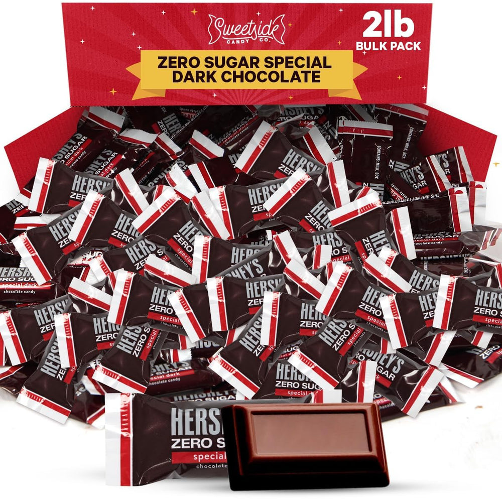 SWEETSIDE CANDY CO. front packaging showing 2 lb bulk bag and zero sugar benefit