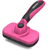 Swihauk front view pink brush showing overall shape and quick groom benefit