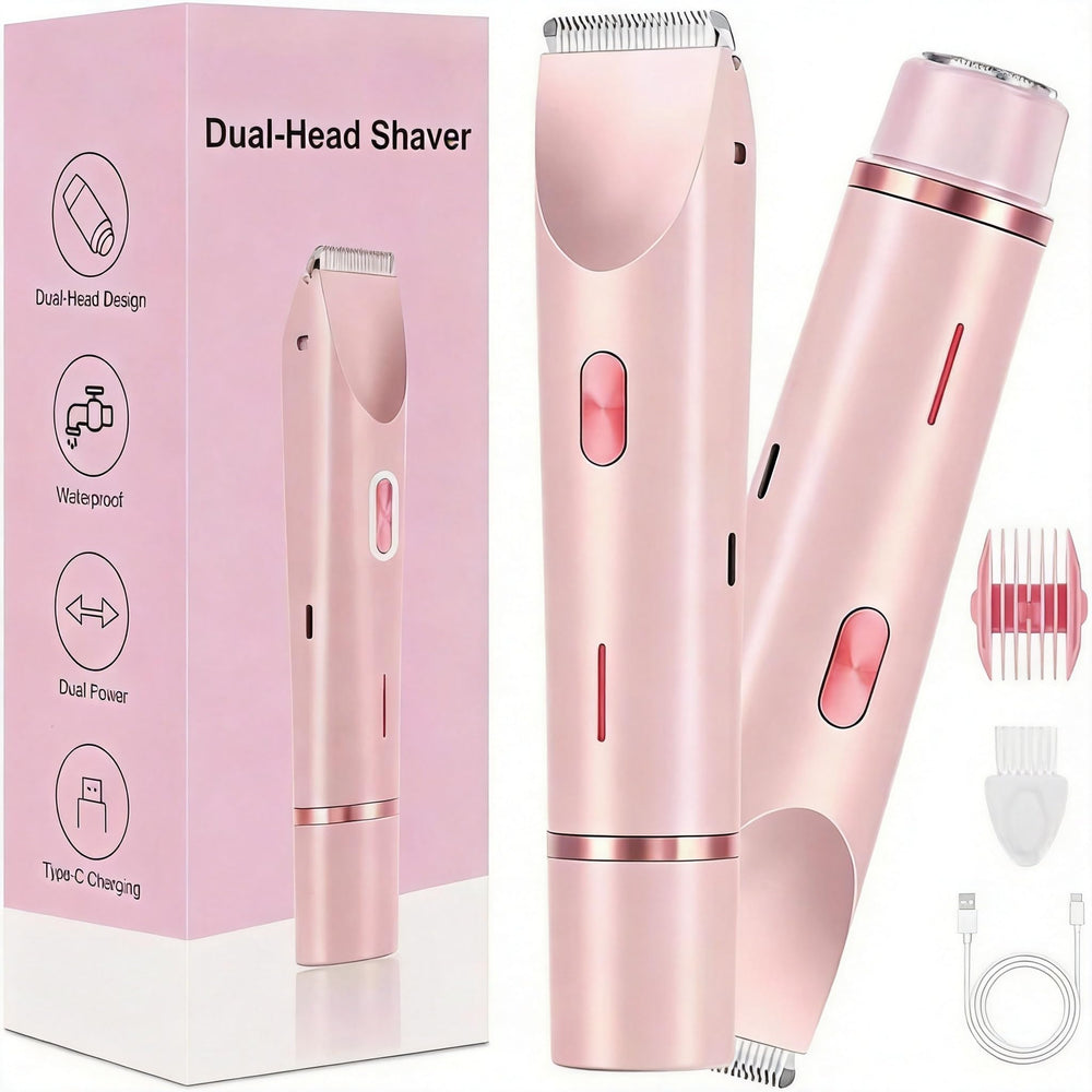 SXIOQI Dermave front view showing light pink body and controls for easy grooming