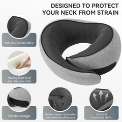 SZXYX travel pillow in airplane seat delivering stable head support