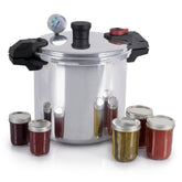 T-fal pressure canner front view showing large 22‑quart capacity benefit