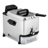 T-fal deep fryer front view showing control panel and sleek finish for kitchen appeal