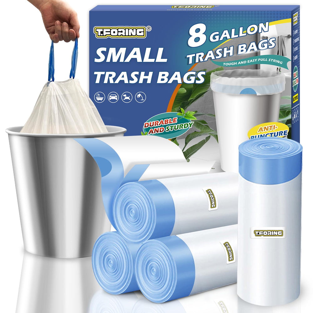 T.FORING front packaging showing 100 count and drawstring for tidy storage
