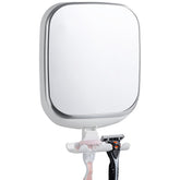 TAILI front view of fogless shower mirror showing compact design and benefits