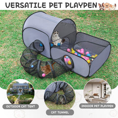 TailTastic beside a cat for scale, demonstrates spacious interior capacity
