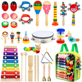Taimasi front packaging showing full 33-piece set and clear backpack, fosters exploration