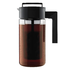 Takeya front view pitcher showing sleek Tritan body and capacity benefits
