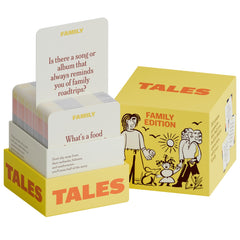 TALES front box view showing Family Edition and easy grab benefit