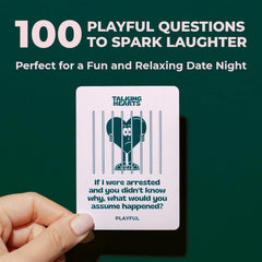 Talking Hearts card close-up highlighting printed text and finish, brand improves readability