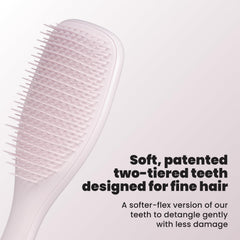 TANGLE TEEZER close-up of two-tiered soft-flex teeth, minimizes hair breakage