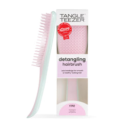 TANGLE TEEZER front view showing brush shape and comfortable grip benefit