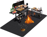 TAOMAND front view of full 76x52 inch mat protecting patio surface