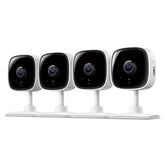 Tapo C100 front view showing compact design and easy placement benefit