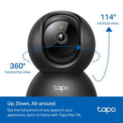 Tapo C201 night vision demo showing clear nighttime view benefit