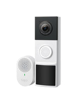 Tapo D210 front view showing camera and button for clear entry monitoring