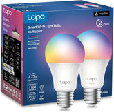 Tapo L535E front packaging showing 2-pack and bright 1100LM benefit
