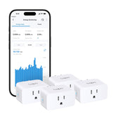 Tapo P110M front view showing compact profile and smart plug branding for easy installation