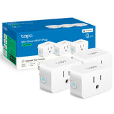 Tapo front packaging showing three smart plugs and benefits