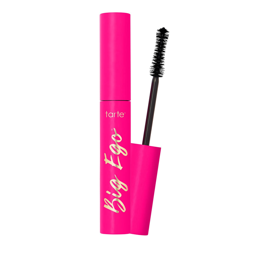 tarte front packaging showing full-size mascara and bold black finish benefits