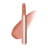 tarte front packaging showing gloss balm and peachy beige shade benefit shine