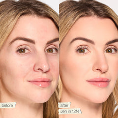 tarte Shape Tape applicator close-up demonstrating jumbo speed-smoother for precise application